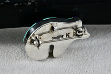 Load image into Gallery viewer, Native American Jamison Kee Navajo Turquoise Lapis Coral Running Bear Brooch Pin