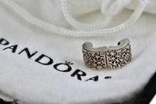 Load image into Gallery viewer, Pandora Sterling Silver "LAYERS OF LACE" Clip Charm Bead 791758