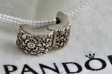 Load image into Gallery viewer, Pandora Sterling Silver "LAYERS OF LACE" Clip Charm Bead 791758