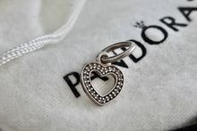 Load image into Gallery viewer, Pandora Sterling Silver CZ Symbol Of Love Heart Charm