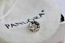 Load image into Gallery viewer, Pandora Sterling Silver Alternating Heart Round Charm Bead