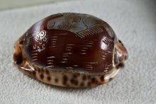 Load image into Gallery viewer, Engraved Fish "Shell Art" Seashell Threaded Pendant