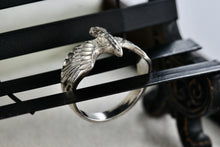 Load image into Gallery viewer, Lisa Lee Creations Vintage Sterling Silver Flying Eagle Bird Signed LLC Ring Size 6.5