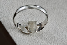 Load image into Gallery viewer, Sterling Silver Irish Claddagh Crown of Hearts Ring Ireland Size 7