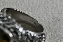 Load image into Gallery viewer, High Quality Fashion Rope Weave Square Cushion Cut Smokey Quartz Ring Size 6