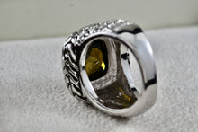 Load image into Gallery viewer, High Quality Fashion Rope Weave Square Cushion Cut Smokey Quartz Ring Size 6