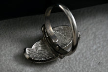 Load image into Gallery viewer, Costume Oval Blue Lapis Fashion Adjustable Ring Size 7