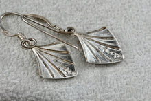 Load image into Gallery viewer, Lisa Lee Creation Sterling Silver Seashell Dangle Hook Earrings