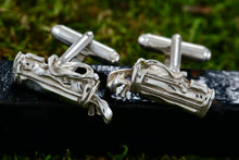 Load image into Gallery viewer, Vintage Men's Sterling Silver Golf Bag & Clubs Cufflinks
