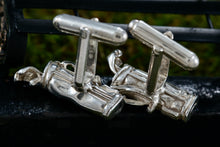 Load image into Gallery viewer, Vintage Men's Sterling Silver Golf Bag & Clubs Cufflinks