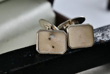 Load image into Gallery viewer, Vintage Scandinavian Solid Sterling Silver Octagon Rectangle Cufflinks K&EC Sweden