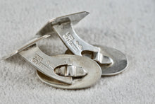 Load image into Gallery viewer, Vintage Scandinavian Solid Sterling Silver Octagon Rectangle Cufflinks K&EC Sweden