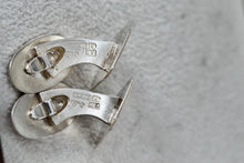 Load image into Gallery viewer, Vintage Scandinavian Solid Sterling Silver Octagon Rectangle Cufflinks K&EC Sweden