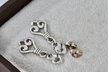 Load image into Gallery viewer, James Avery Retired Sterling Silver Dangle Scroll Earrings