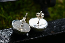 Load image into Gallery viewer, NF Sterling Silver Golf Ball Dome Round Stud Earrings Thailand
