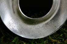 Load image into Gallery viewer, 1989 Native American Engraved Themed Large Circle Disc Silver Earrings Signed