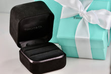 Load image into Gallery viewer, Tiffany & Co. Large Engagement Ring Presentation Black Suede Box Packaging
