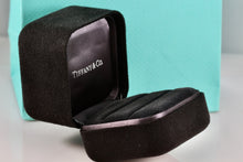 Load image into Gallery viewer, Tiffany & Co. Large Engagement Ring Presentation Black Suede Box Packaging