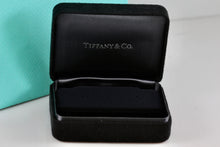 Load image into Gallery viewer, Tiffany & Co. Small Black Suede Silk Earrings Presentation Box Packaging