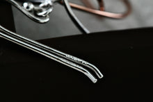 Load image into Gallery viewer, IBB Sterling Silver Dangle Heart Circle Hook Earrings