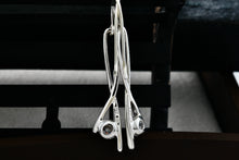 Load image into Gallery viewer, Sterling Silver Dangle CZ Diamond Dangle 1.5" Hook Earrings