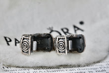 Load image into Gallery viewer, Pandora Silver Dreamer Safety Chained Double Bead Clip Charm Pendant (790583-05)