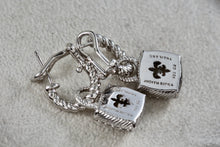 Load image into Gallery viewer, Judith Ripka Sterling Silver Large Dangle Cushion Cut CZ Stone Small Earrings