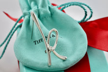Load image into Gallery viewer, Tiffany & Co. Elsa Peretti Silver Large Alphabet Letter "K" Brooch Pin