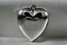 Load image into Gallery viewer, Sterling Silver "Forget Me Not" Puffy Heart Charm Pendant