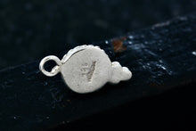 Load image into Gallery viewer, Sterling Silver Lapis Bead Twist Rope Wrap Charm Pendant