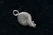 Load image into Gallery viewer, Sterling Silver Lapis Bead Twist Rope Wrap Charm Pendant