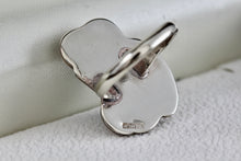 Load image into Gallery viewer, Sterling Silver Native American Turquoise & Red Coral Owl Handmade Ring Size 5