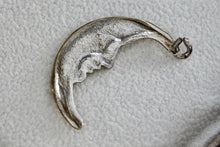 Load image into Gallery viewer, Sterling Silver Man In The Moon Charm Pendant