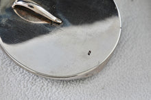 Load image into Gallery viewer, Sterling Silver Large Handmade Abalone Shell Inlay Purple Amethyst Medallion Pendant