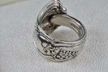 Load image into Gallery viewer, 1947 Rogers Bros Silver XS Triple Handmade Spoon Ring Size 8