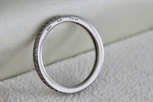 Load image into Gallery viewer, Sterling Silver Eternity Narrow CZ Diamonds Stacking Ring Size 7 Signed EJI