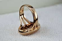 Load image into Gallery viewer, Avon Oval Citrine Cocktail Ring Size 6