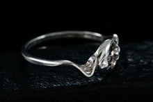 Load image into Gallery viewer, Sterling Silver Man in The Moon Shooting Star Stacking Ring Size 7