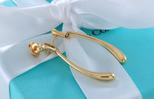 Load image into Gallery viewer, Tiffany & Co. Elsa Peretti 18K Gold Elongated Teardrop Dangle Earrings