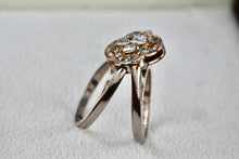 Load image into Gallery viewer, Vintage Silverplate Reversible CZ Ruby Diamonds Costume Ring Size 5