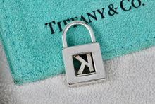 Load image into Gallery viewer, Tiffany & Co. Silver Letter "K" Padlock Pendant *Soldered Closed*
