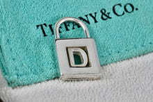 Load image into Gallery viewer, Tiffany & Co. Silver Letter "D" Padlock Pendant *Soldered Closed*