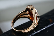 Load image into Gallery viewer, Avon Oval Citrine Cocktail Ring Size 6