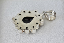 Load image into Gallery viewer, Sterling Silver Purple Gemstone Heavy Medallion Handmade Pendant