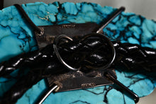 Load image into Gallery viewer, Native American Carved Turquoise Indian Warrior 3.5" Pendant Bolo Tie 40" Necklace