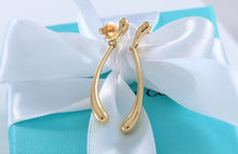 Load image into Gallery viewer, Tiffany & Co. Elsa Peretti 18K Gold Elongated Teardrop Dangle Earrings