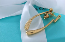 Load image into Gallery viewer, Tiffany & Co. Elsa Peretti 18K Gold Elongated Teardrop Dangle Earrings