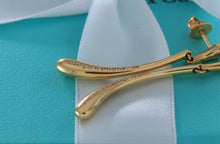 Load image into Gallery viewer, Tiffany & Co. Elsa Peretti 18K Gold Elongated Teardrop Dangle Earrings