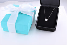 Load image into Gallery viewer, Tiffany & Co. Platinum 1.23 Carat Diamond Solitaire Pendant Necklace