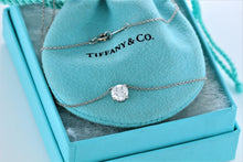 Load image into Gallery viewer, Tiffany & Co. Platinum 1.23 Carat Diamond Solitaire Pendant Necklace